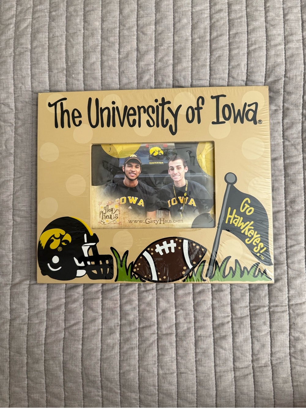 Glory Haus University of Iowa Painted Wooden Photo Frame - Go Hawkeyes